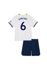 Tottenham Hotspur Davinson Sanchez #6 Babyklær Hjemme Fotballdrakt til barn 2022-23 Korte ermer (+ Korte bukser)